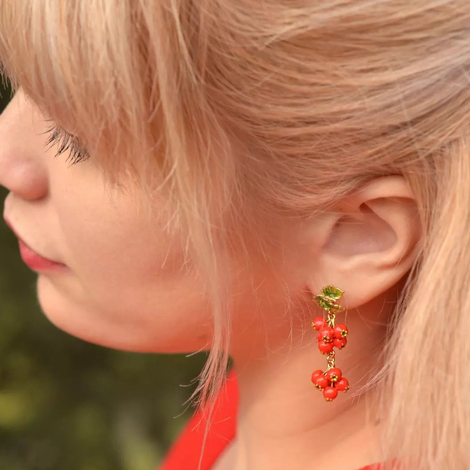 Cranberry Earrings Autumn Jewelry