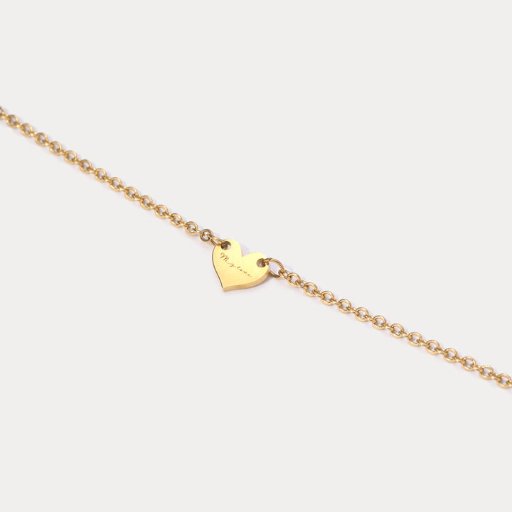 Selenichast Personalized Heart Bracelet