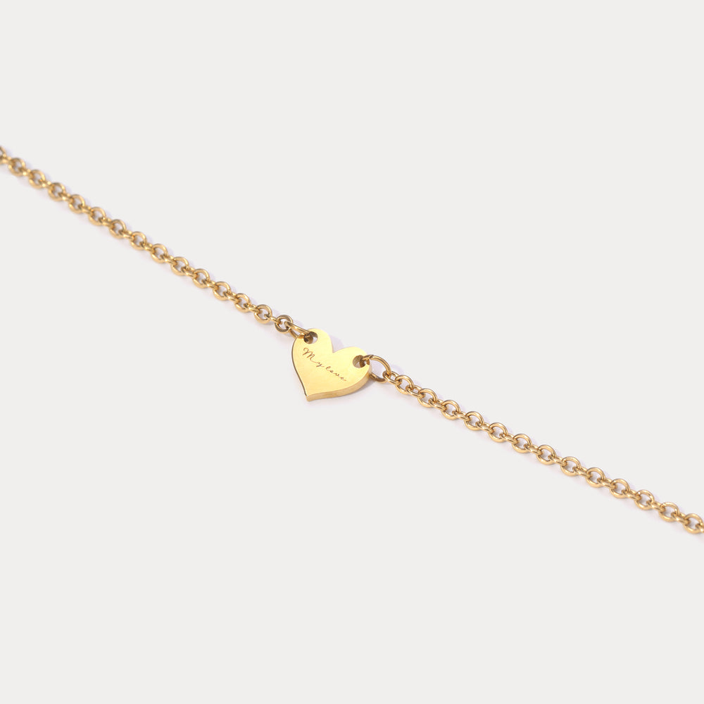 Selenichast Personalized Heart Anklet