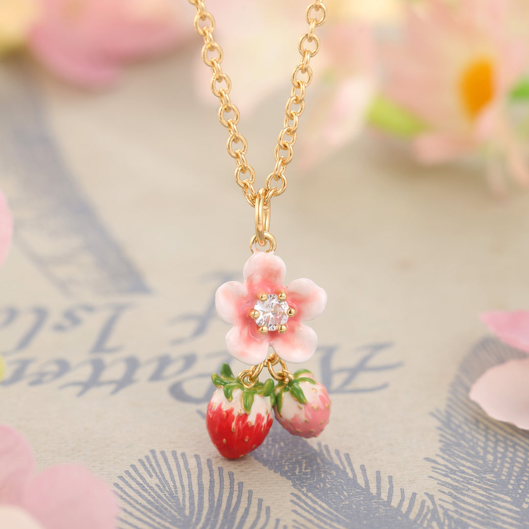 Selenichast Strawberry Blossom Necklace
