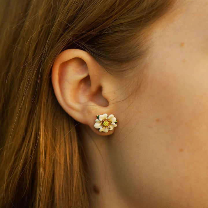 Strawberry Flower Stud Earrings