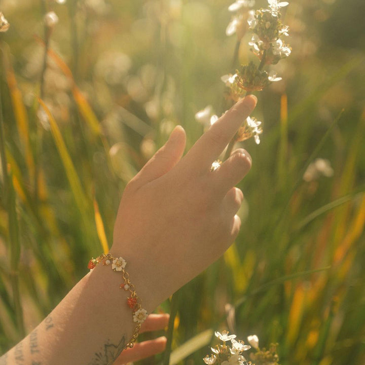 Strawberry Flower Bracelet for Influencer