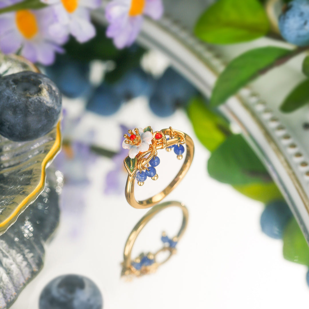 Blueberry Flower Ring