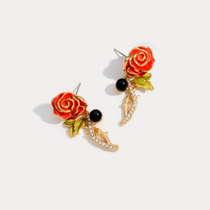 Rose Earrings