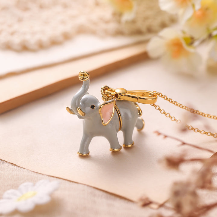 Lovely Elephant Locket Necklace
