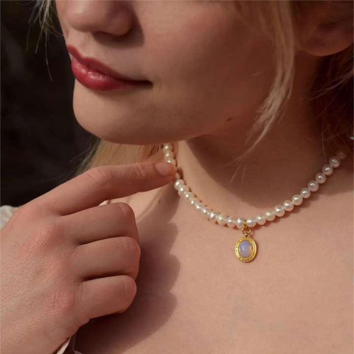 Moonstone Pearlescent Necklace