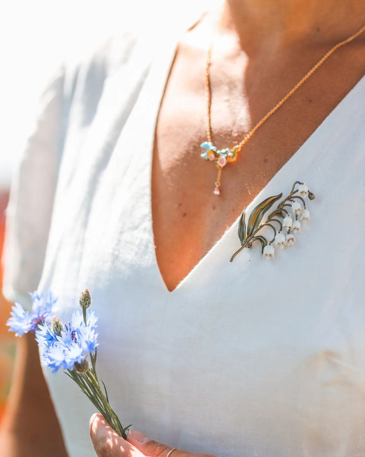 Lily Of The Valley Glamorous Brooch