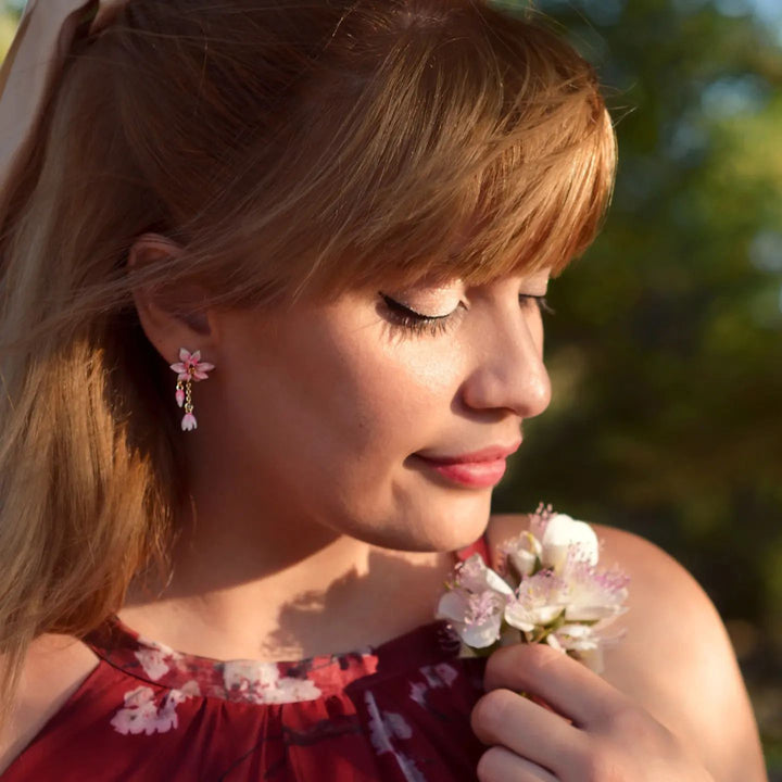 magnolia designer earrings