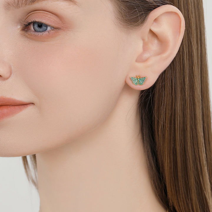 Rainforest Butterfly Stud Earrings