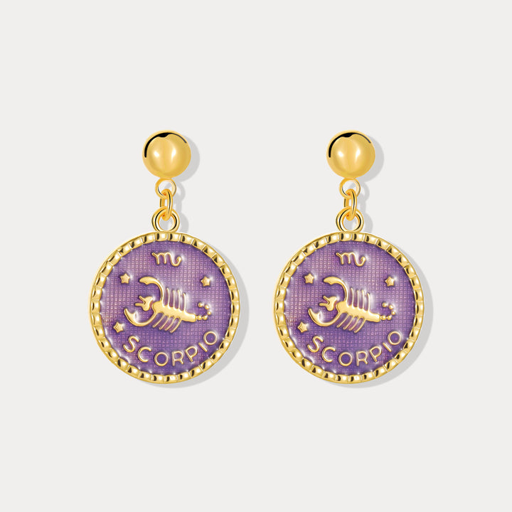 Selenichast Scorpio Constellation Earrings