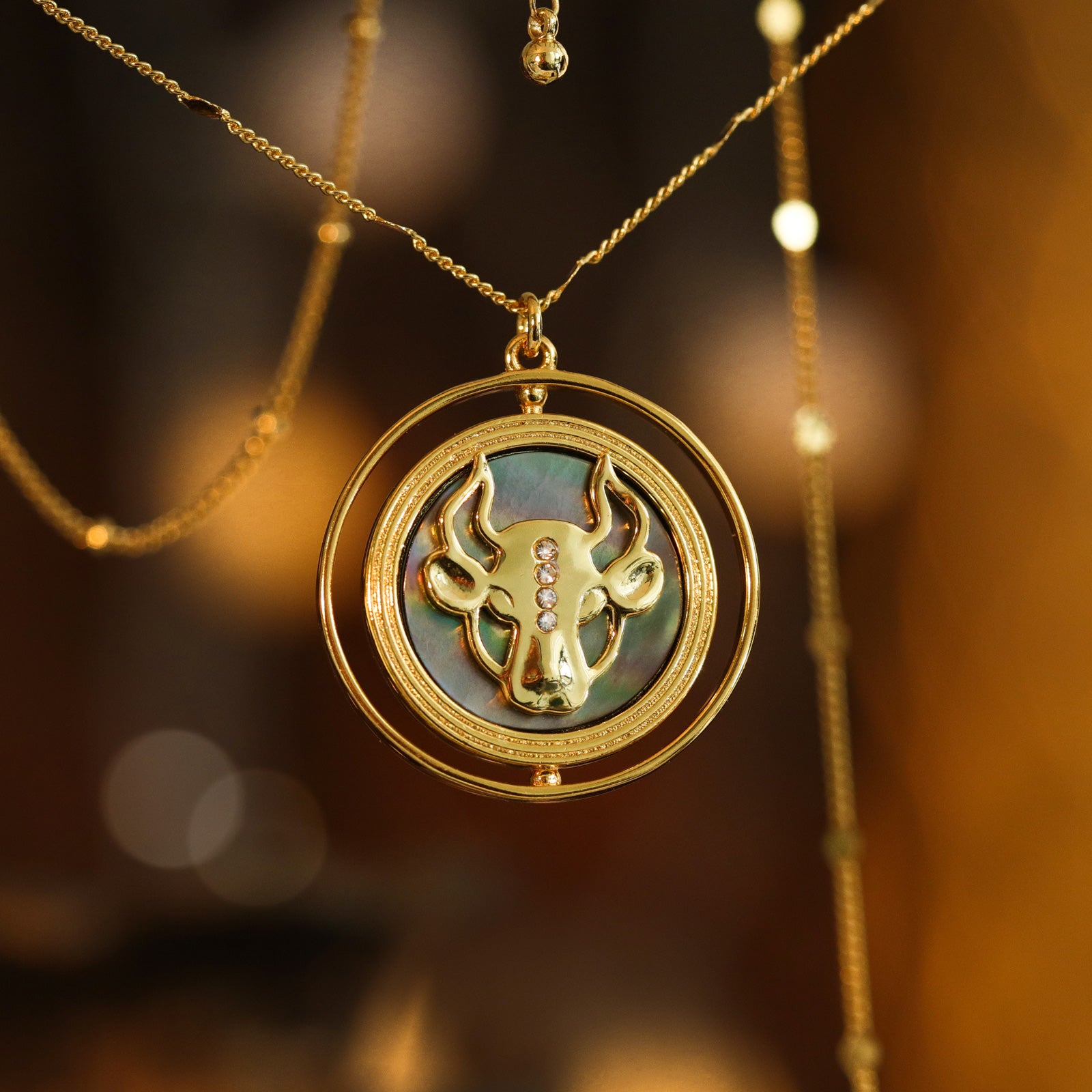 Taurus Necklace Gold