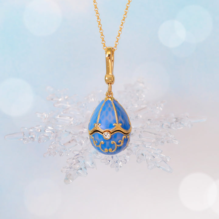 Gold Dolphin Egg Locket Necklace For Her
