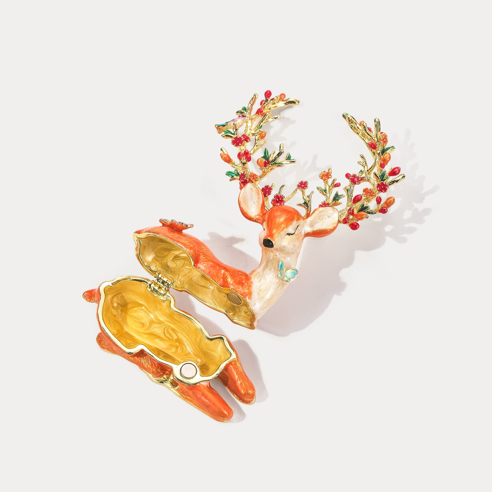 Christmas Reindeer Trinket Box Gift For Women