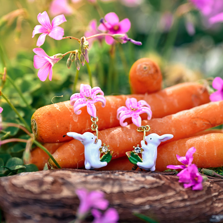 Pendientes de pernos de conejo de Pascua