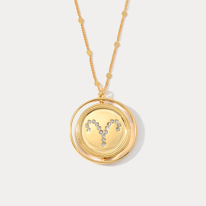 Collar del zodiaco dorado
