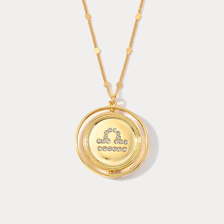 Collar del zodiaco dorado