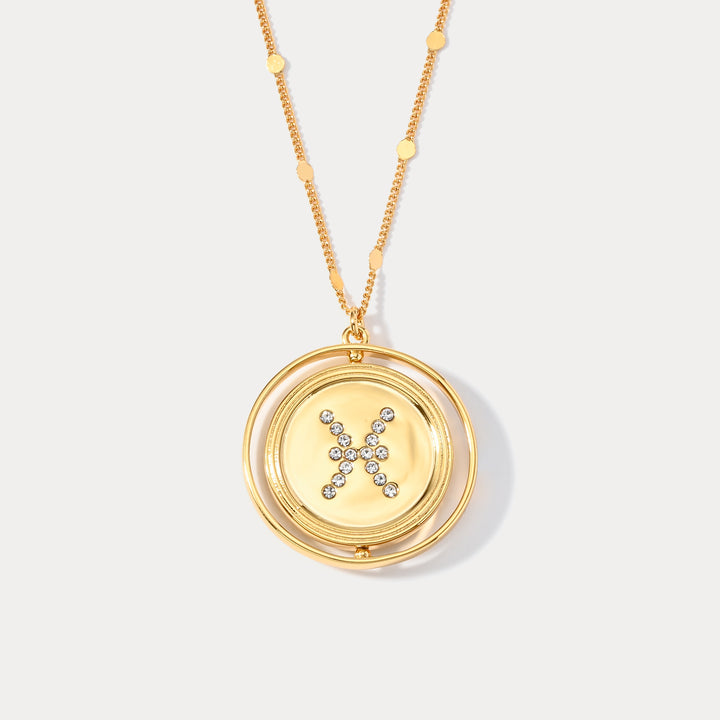 Collar del zodiaco dorado