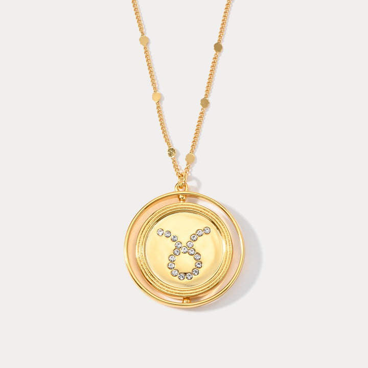 Collar del zodiaco dorado