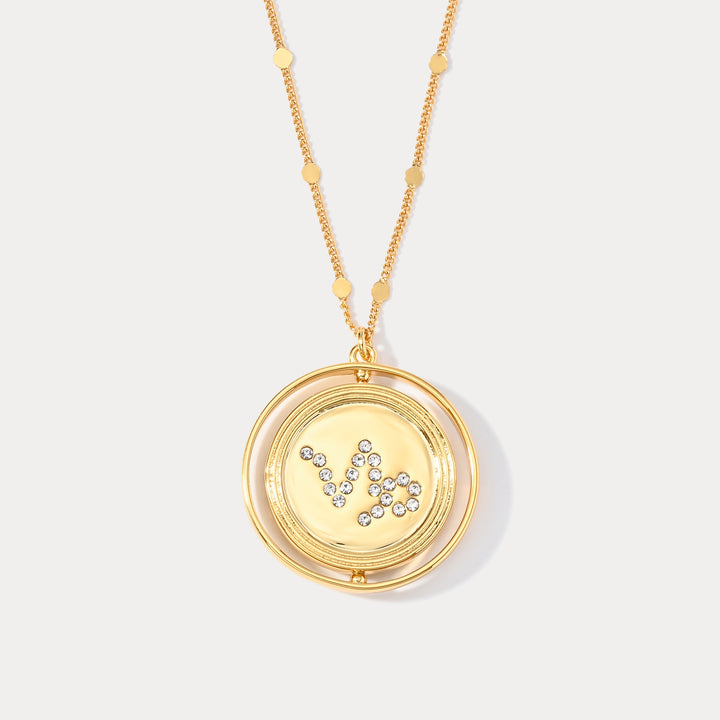 Collar del zodiaco dorado