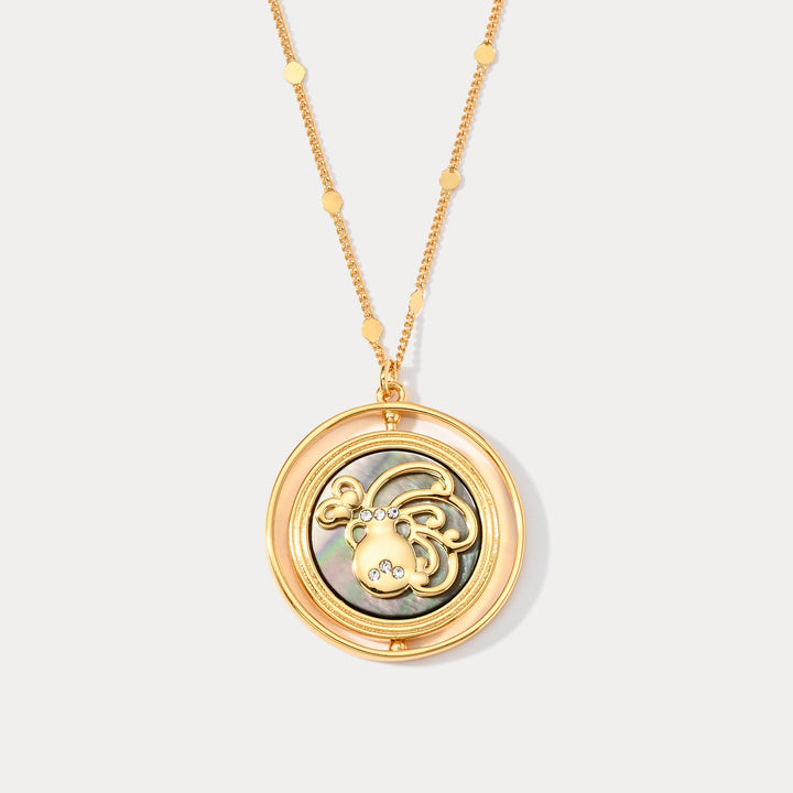 Collar del zodiaco dorado