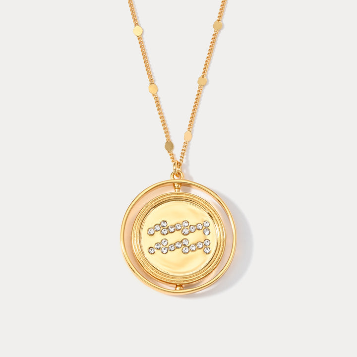 Collar del zodiaco dorado