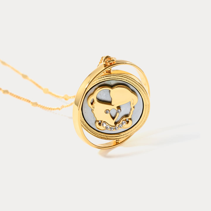 Collar del zodiaco dorado