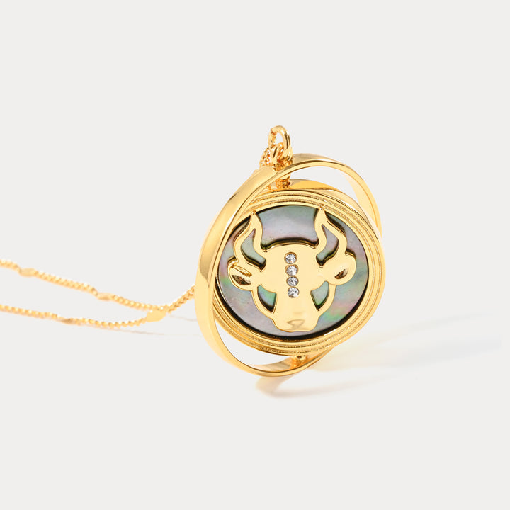 Collar del zodiaco dorado
