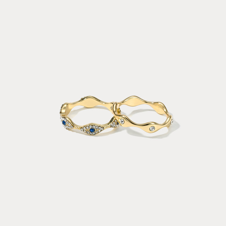 Diamond Evil Eye Rings