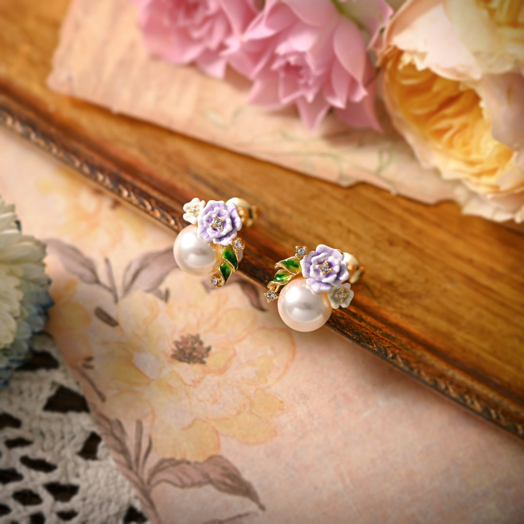 Wild Rose Stud Earrings