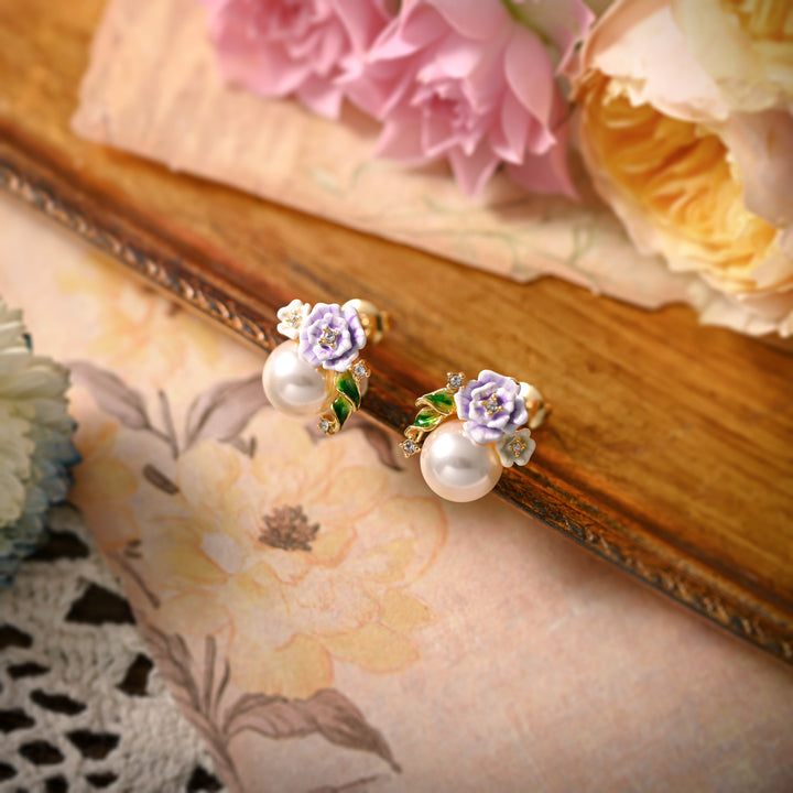 Wild Rose Stud Earrings