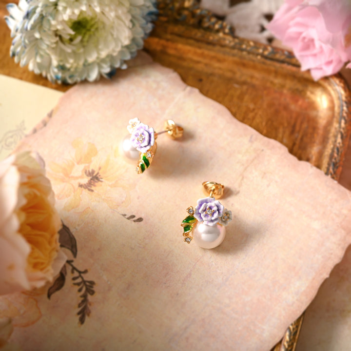 Wild Rose Stud Earrings