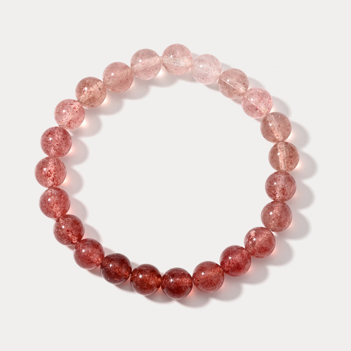 Selenichast Natural Strawberry Quartz Bracelet