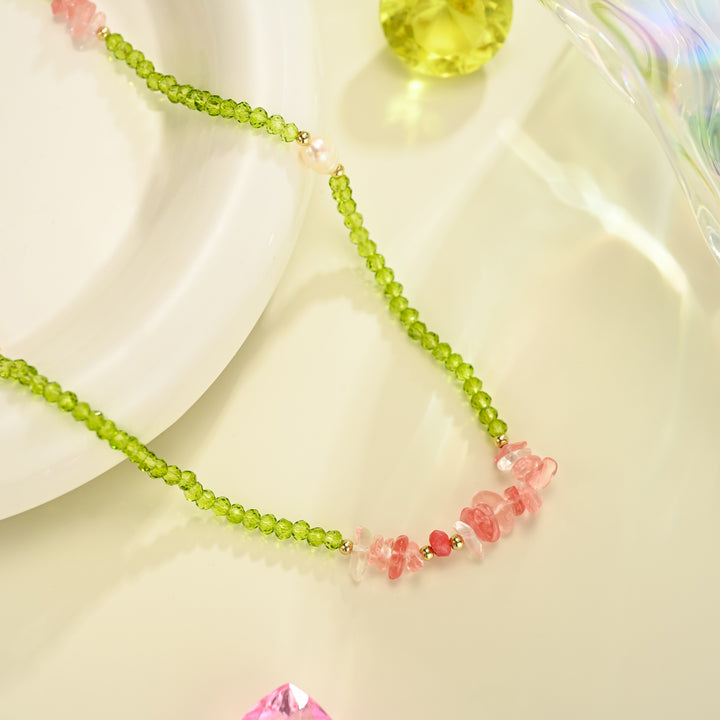 Peridot Chip Necklace