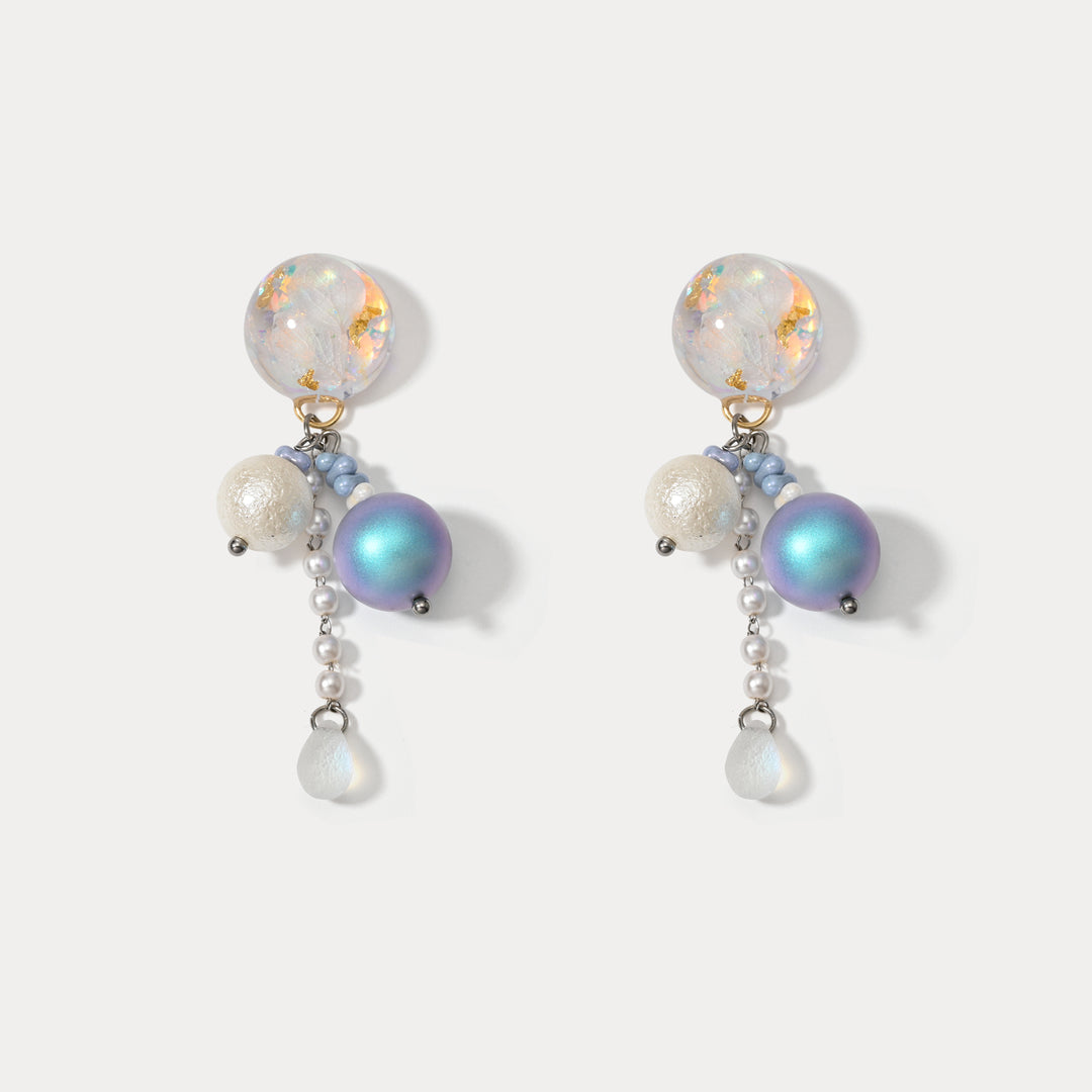 Selenichast Czech Crystal Ocean Earrings