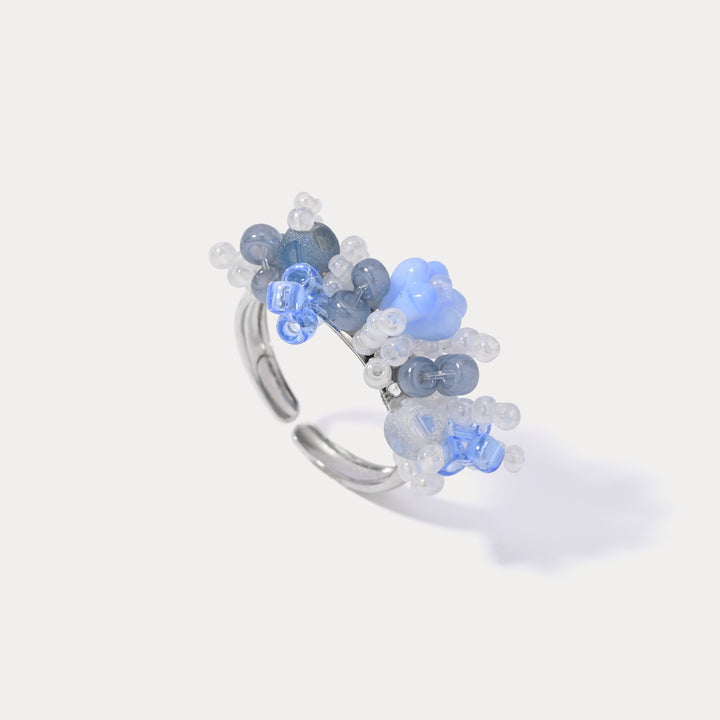 Selenichast Czech Crystal Ocean Rings