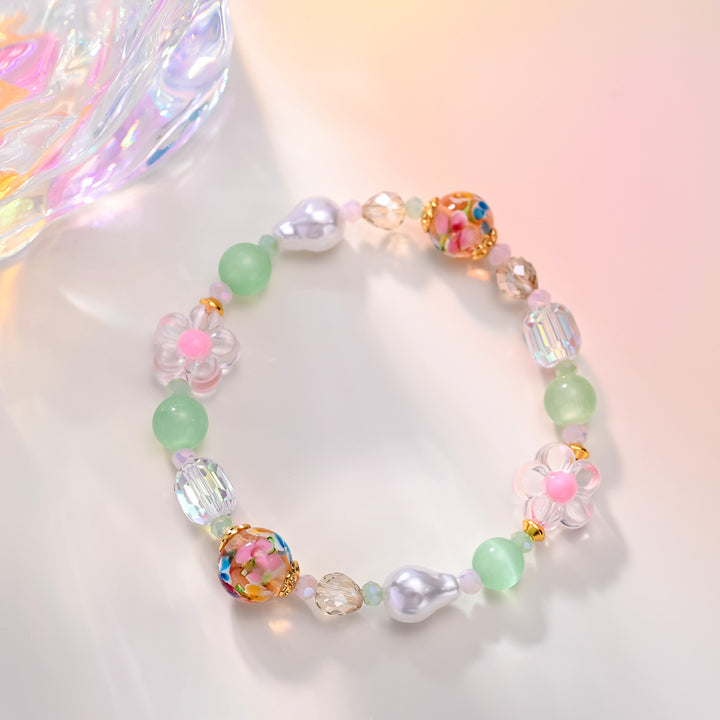 Selenichast Pastel Natural Stone Beaded Bracelet