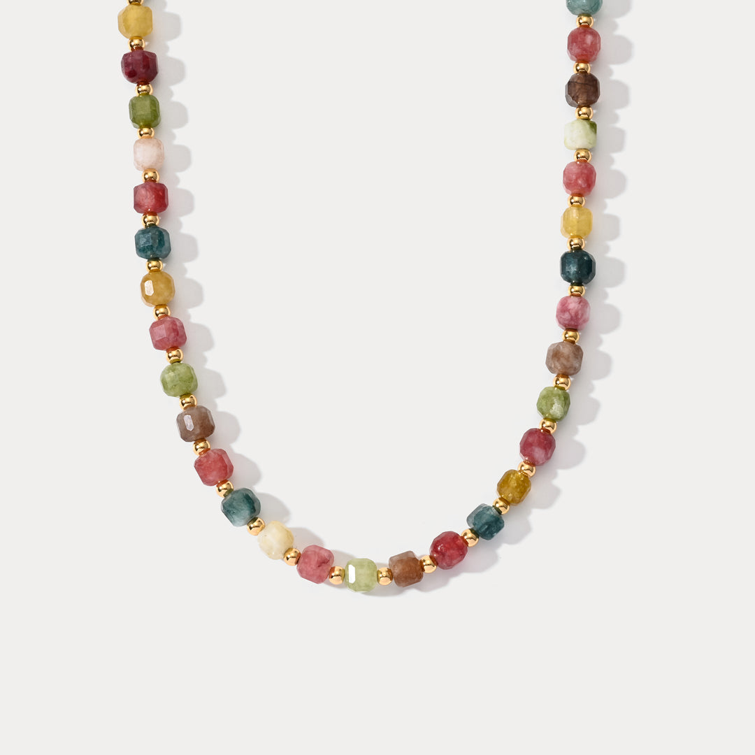 Selenichast Colorful Seed Bead Necklace