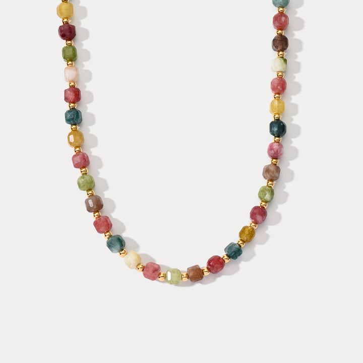 Selenichast Colorful Seed Bead Necklace