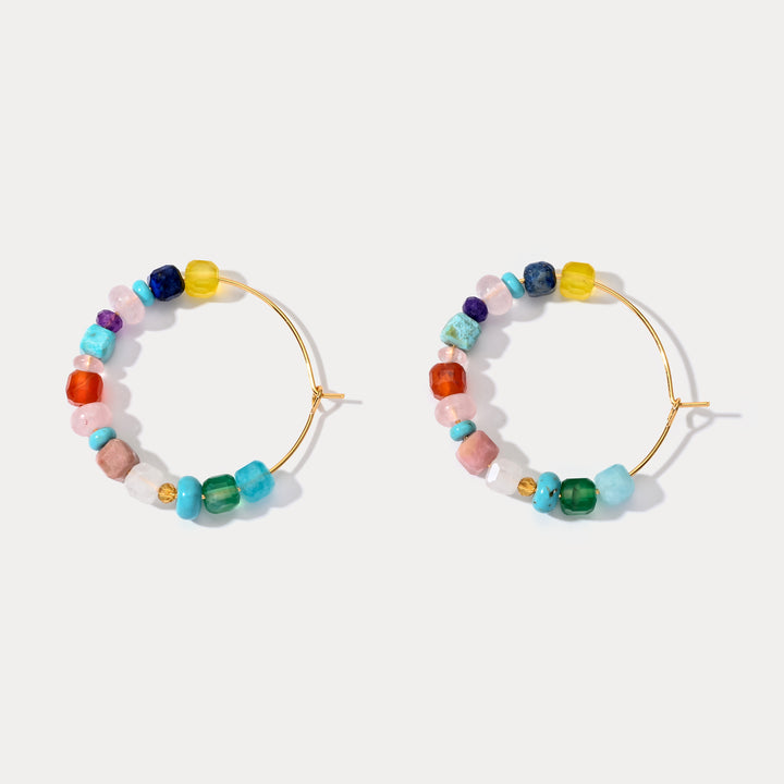 Selenichast Colorful Seed Bead Earrings