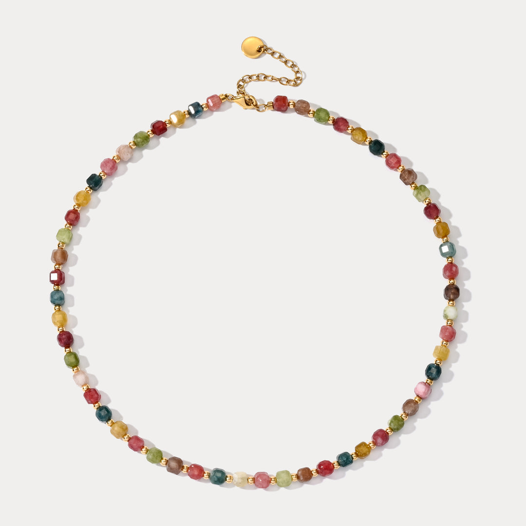 Selenichast Colorful Seed Bead Necklace