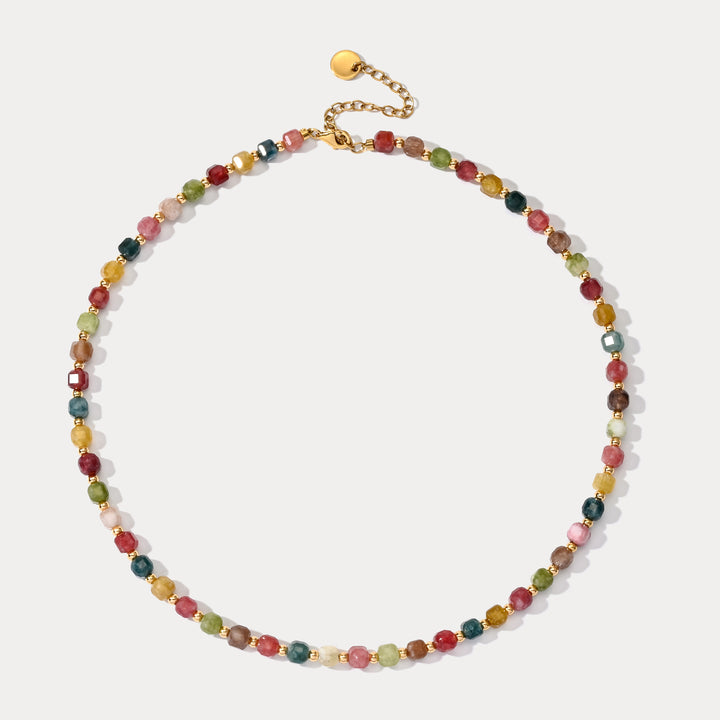 Selenichast Colorful Seed Bead Necklace