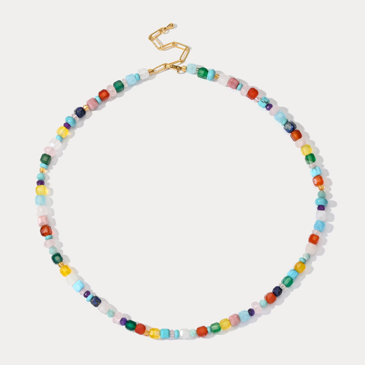 Selenichast Colorful Seed Bead Necklace