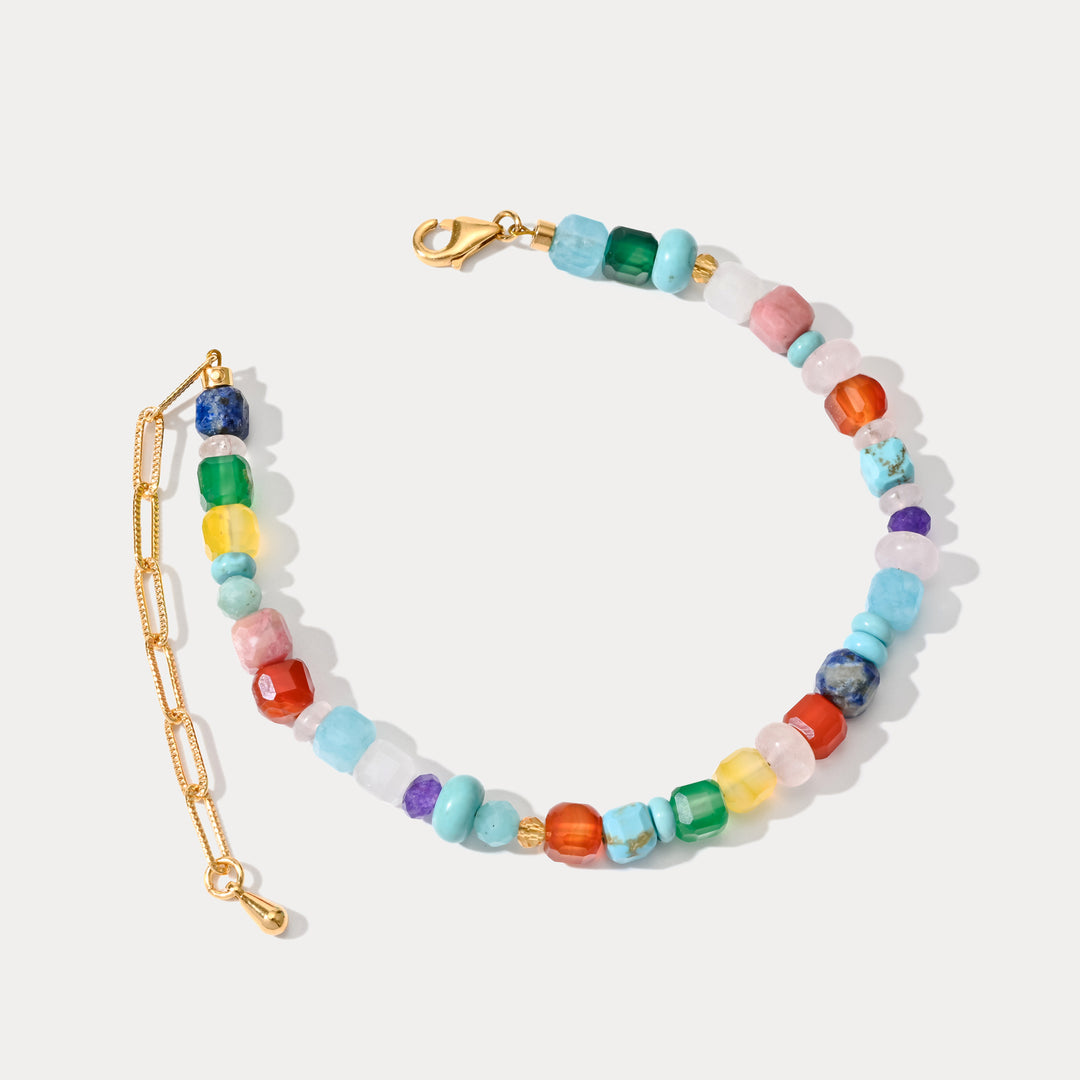 Selenichast Colorful Seed Bead Bracelet