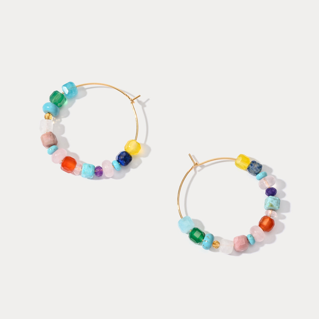 Selenichast Colorful Seed Bead Earrings
