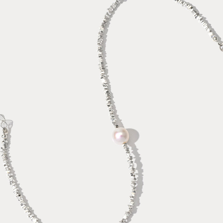Silver Pearl Anklet