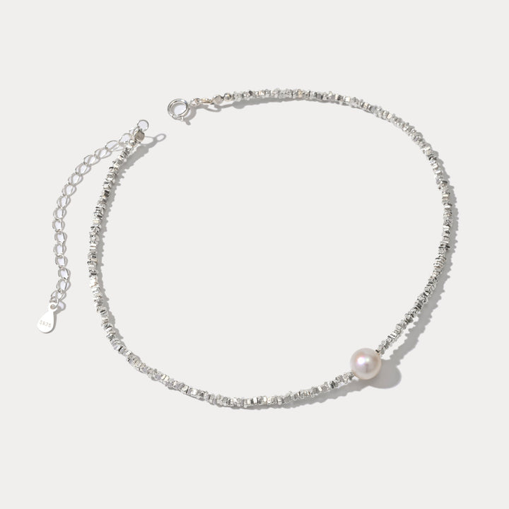 Silver Pearl Anklet
