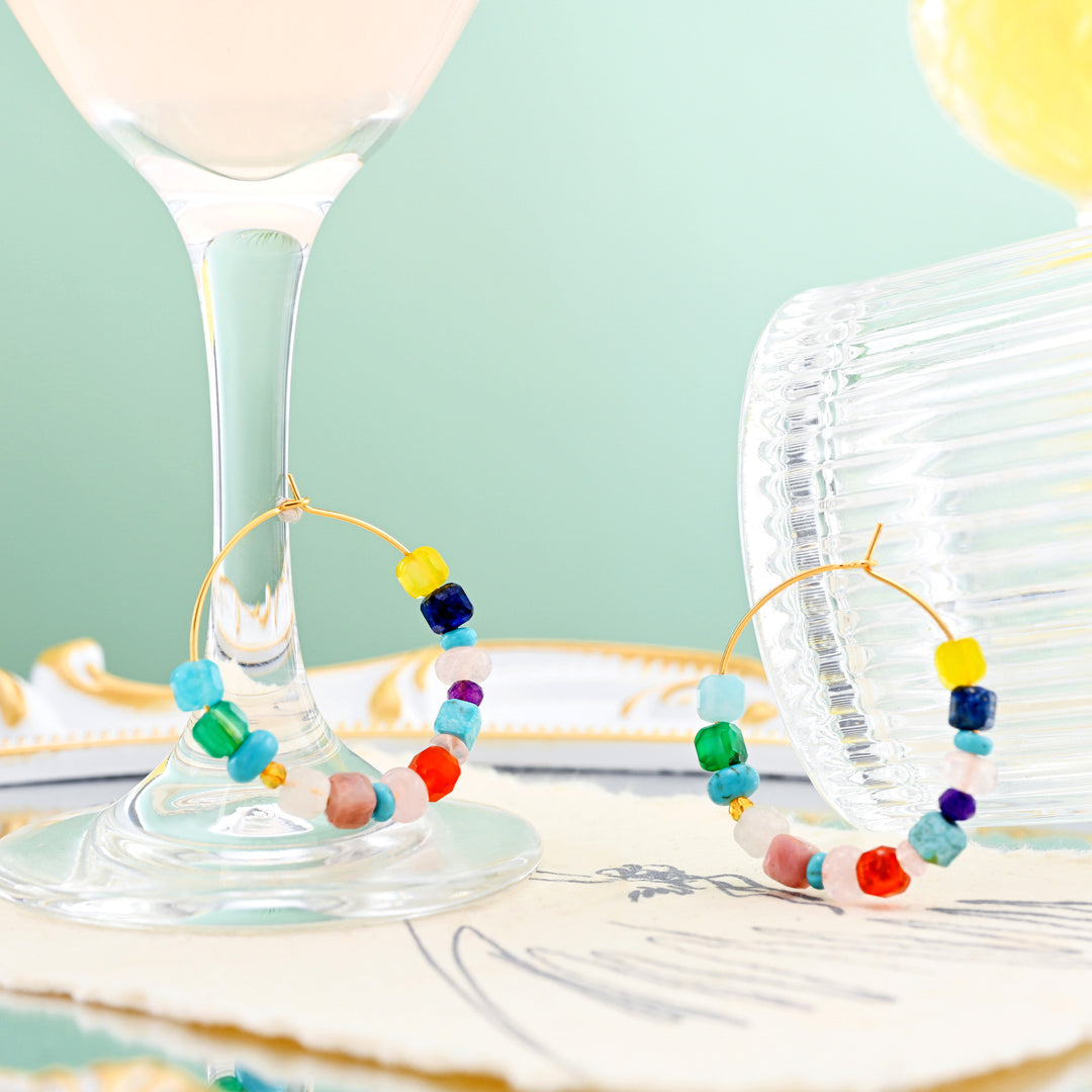 Selenichast Colorful Seed Bead Earrings