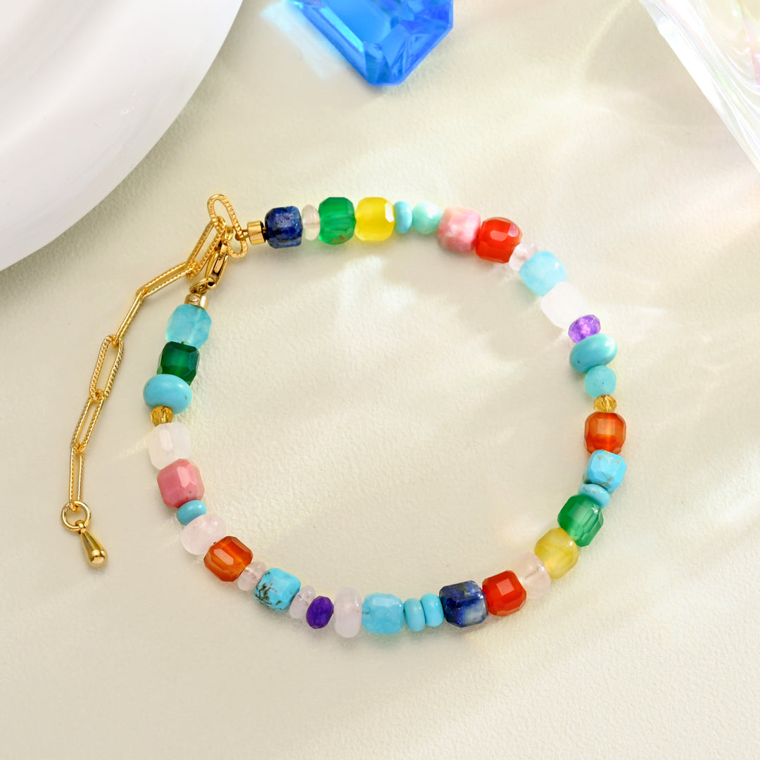 Selenichast Colorful Seed Bead Bracelet