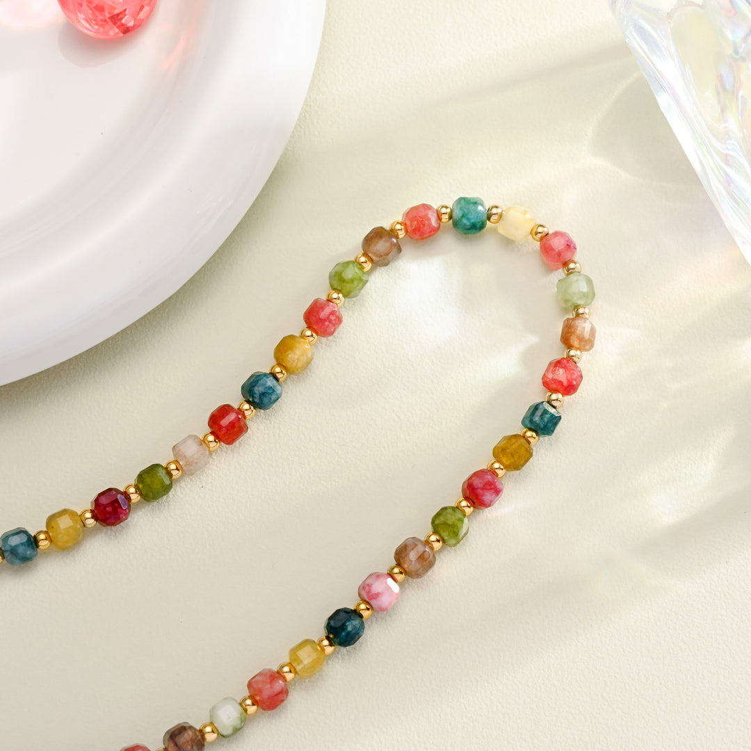 Selenichast Colorful Seed Bead Necklace