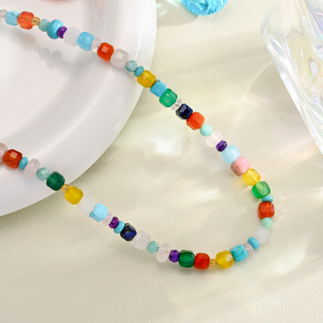 Selenichast Colorful Seed Bead Necklace